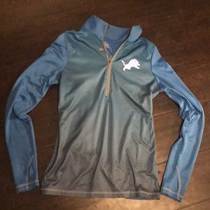 Blue Detroit Lions Quarter Zip